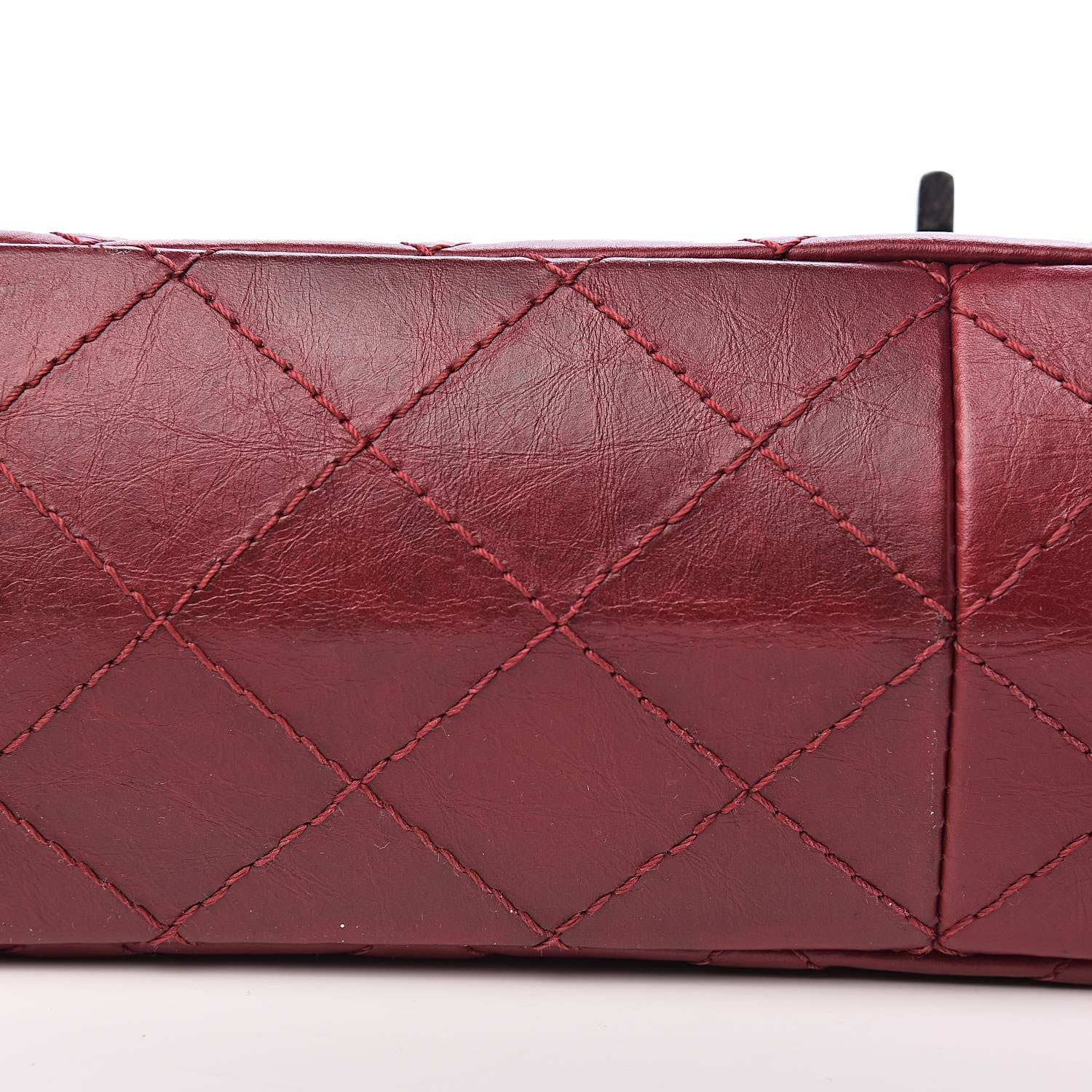Chanel Aged Calfskin Quilted 2.55 Reissue 226 Flap Red 14 of 15