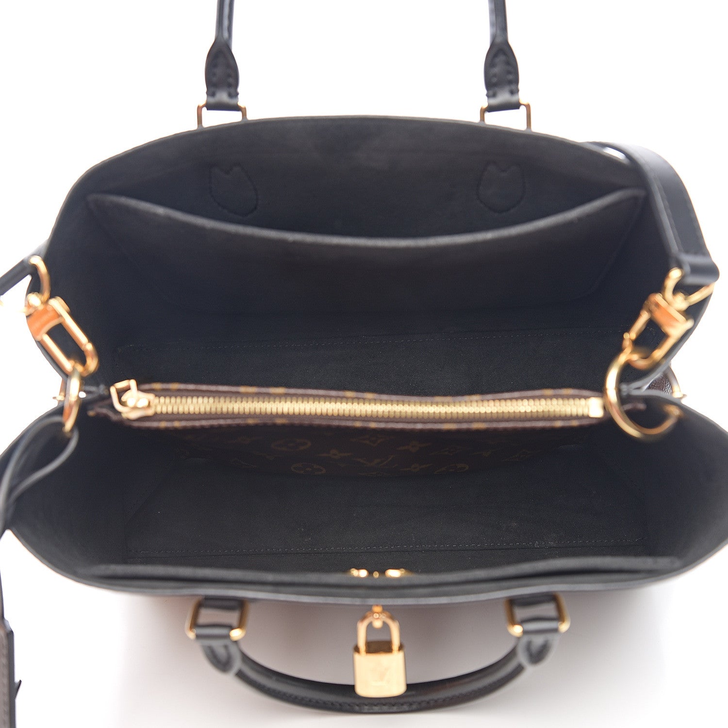 Louis Vuitton Monogram Flower Tote Black 4 of 7
