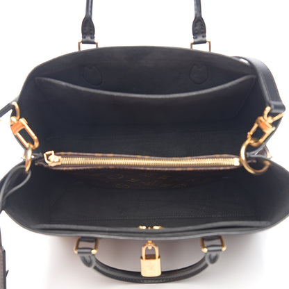 Louis Vuitton Monogram Flower Tote Black 4 of 7