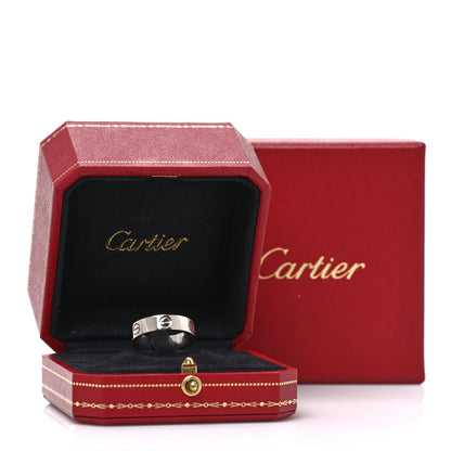 Cartier 18K White Gold 5.5 LOVE Wedding Band Ring 60 9 5 of 5