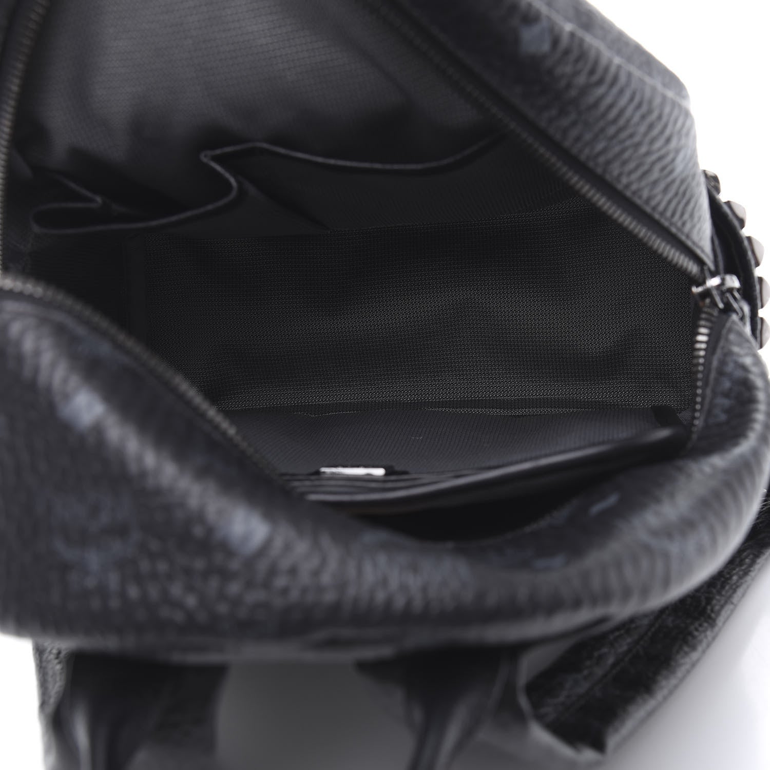 MCM Visetos Small Side Stud Stark Backpack Black 4 of 9