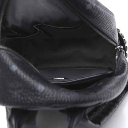 MCM Visetos Small Side Stud Stark Backpack Black 4 of 9