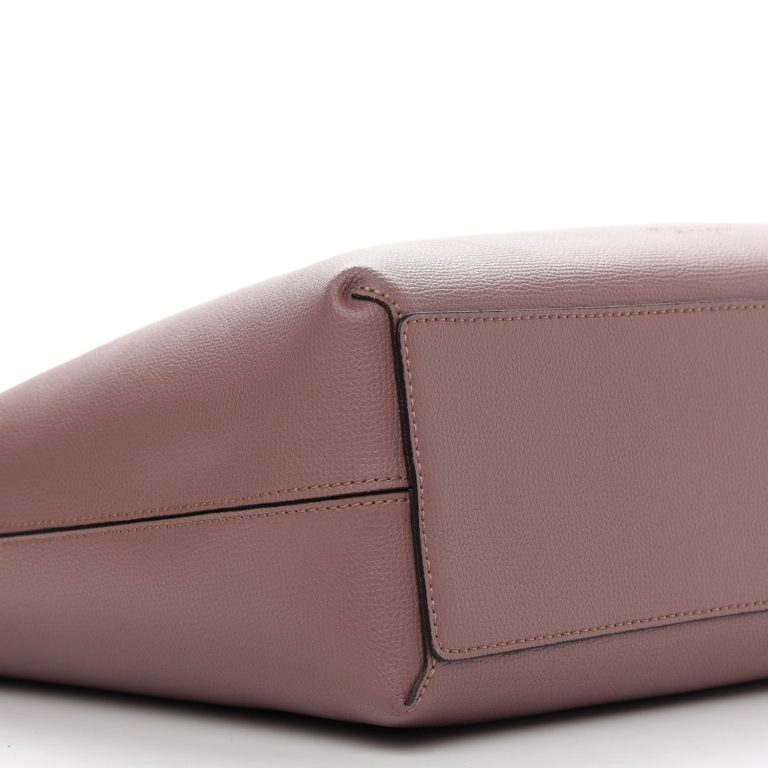 Burberry Grainy Calfskin Haymarket Check Medium Reversible Tote Dusty Pink 17 of 18