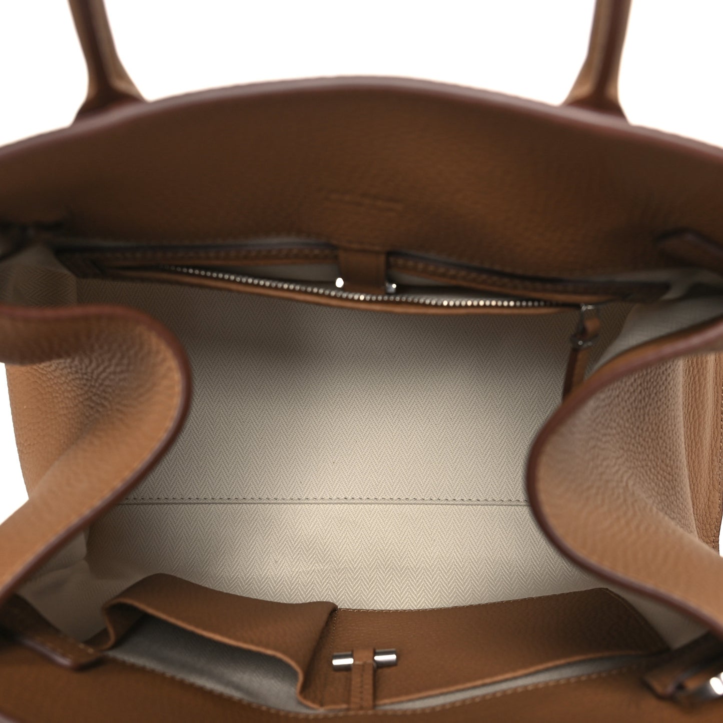 Matte Grained Calfskin Soft Margaux 12 Sandpit