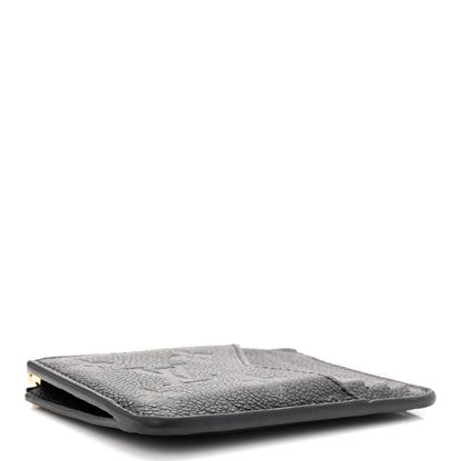 Louis Vuitton Empreinte Monogram Zipped Romy Card Holder Black 4 of 7
