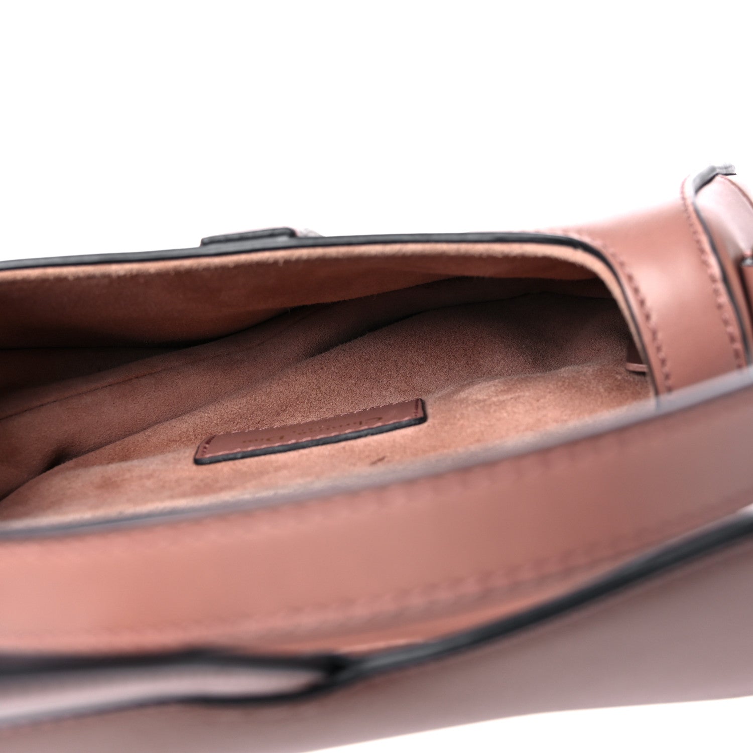 Christian Dior Calfskin Mini Saddle Bag Taupe 5 of 11