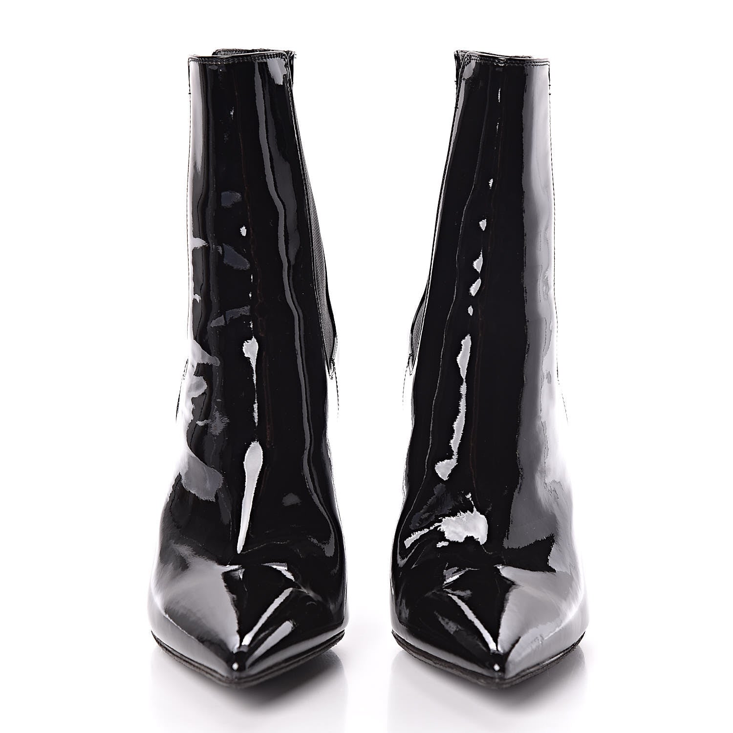 Saint Laurent Patent Opyum Booties 36.5 Black 2 of 8