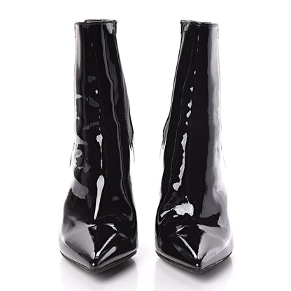 Saint Laurent Patent Opyum Booties 36.5 Black 2 of 8
