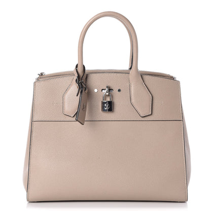Louis Vuitton Calfskin City Steamer MM Galet 1 of 7