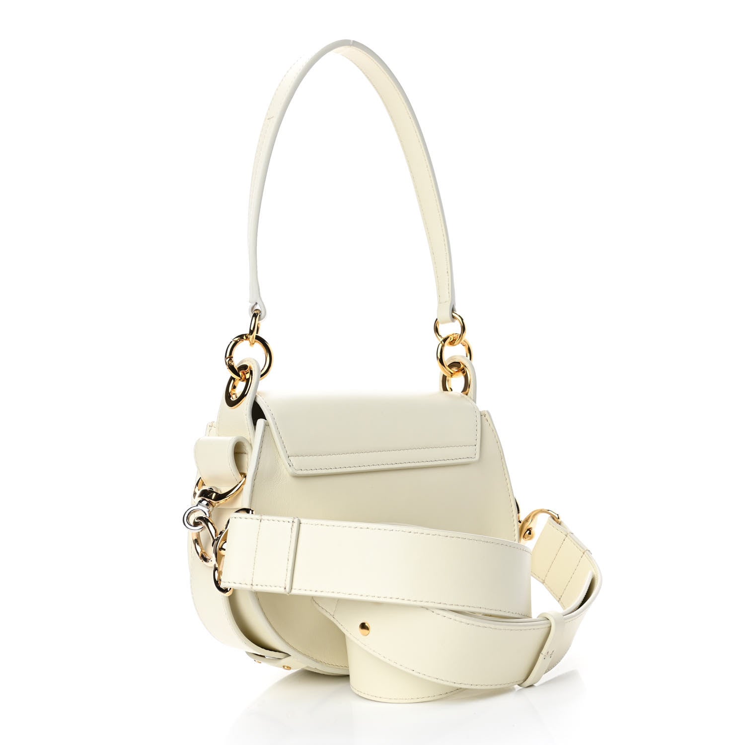 Chloe Calfskin Small Tess Bag Natural White 2 of 4