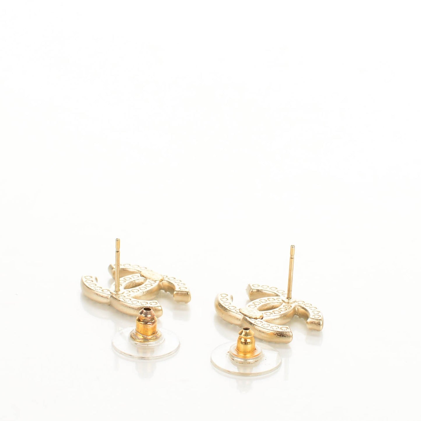 Crystal CC Earrings Gold