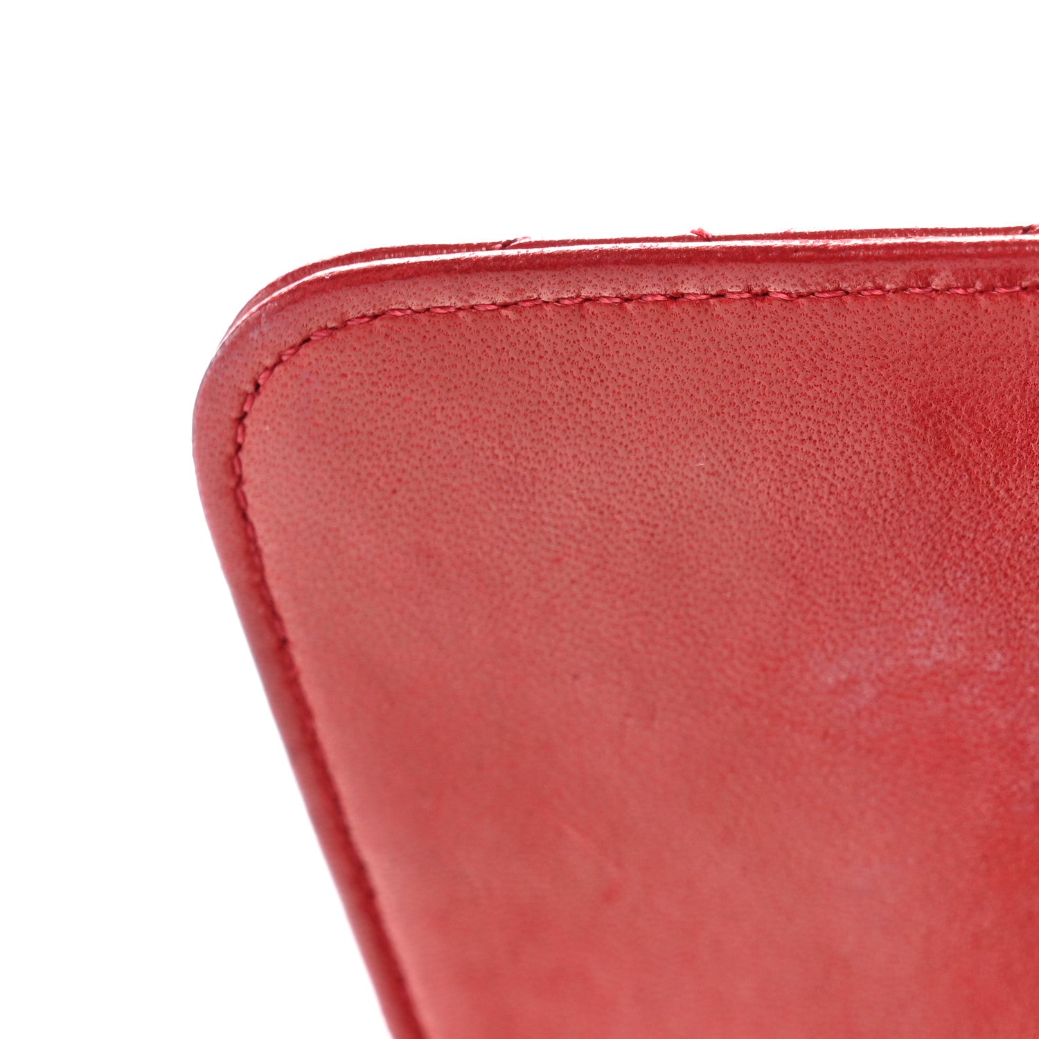 Chanel Lambskin Quilted Medium Single Flap Red 10 of 11