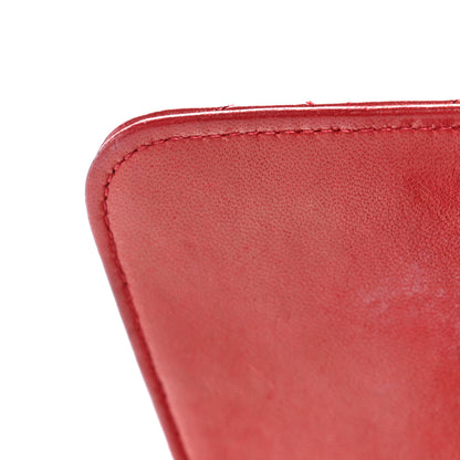 Chanel Lambskin Quilted Medium Single Flap Red 10 of 11