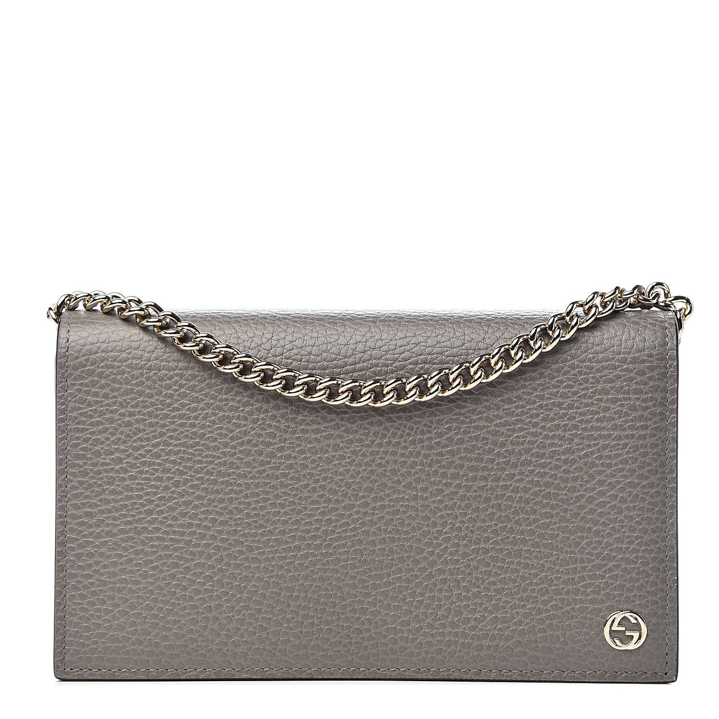 Dollar Calfskin Medium Betty Chain Wallet Loess