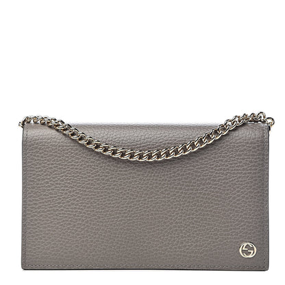 Gucci Dollar Calfskin Medium Betty Chain Wallet Loess 1 of 11