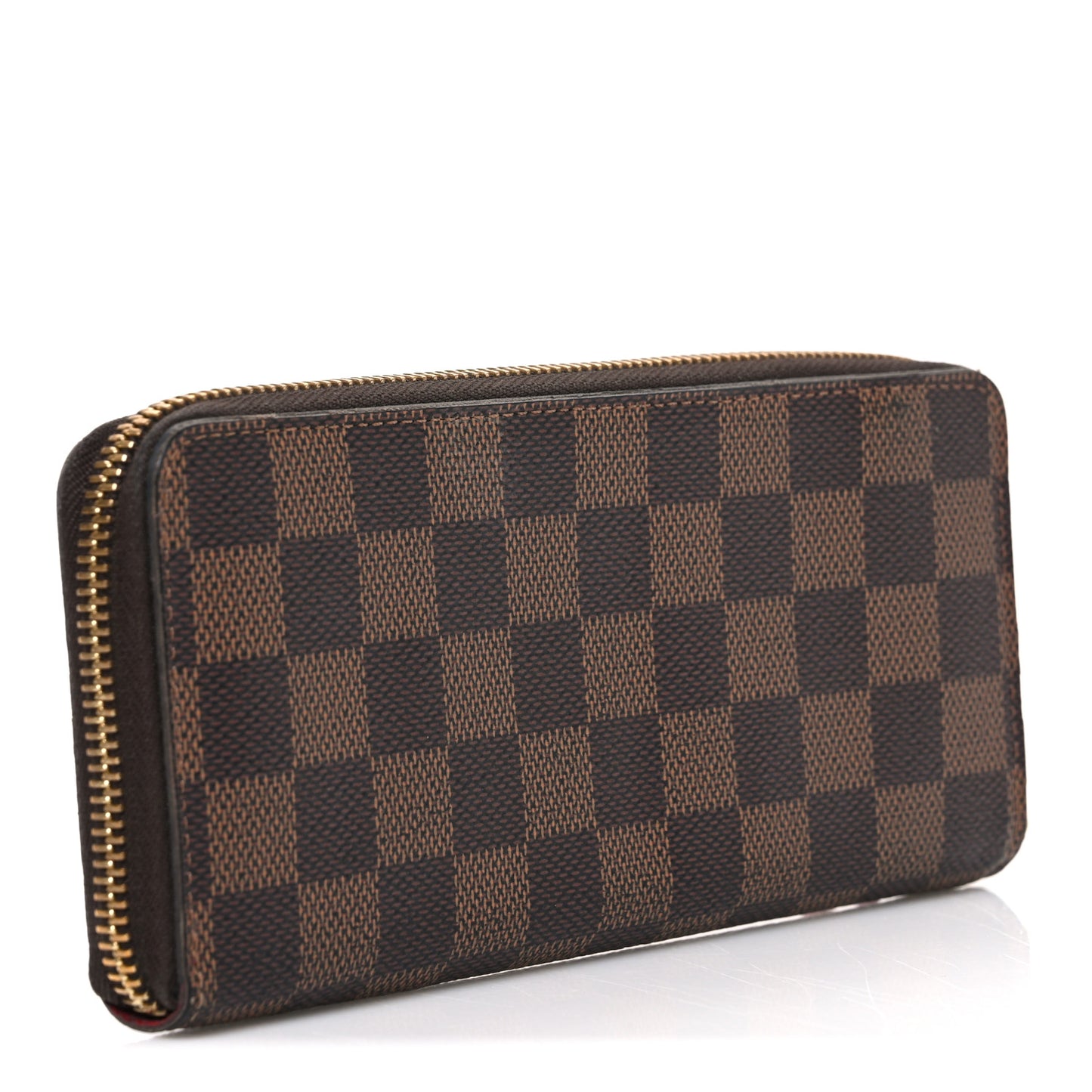 Damier Ebene Clemence Wallet Cherry
