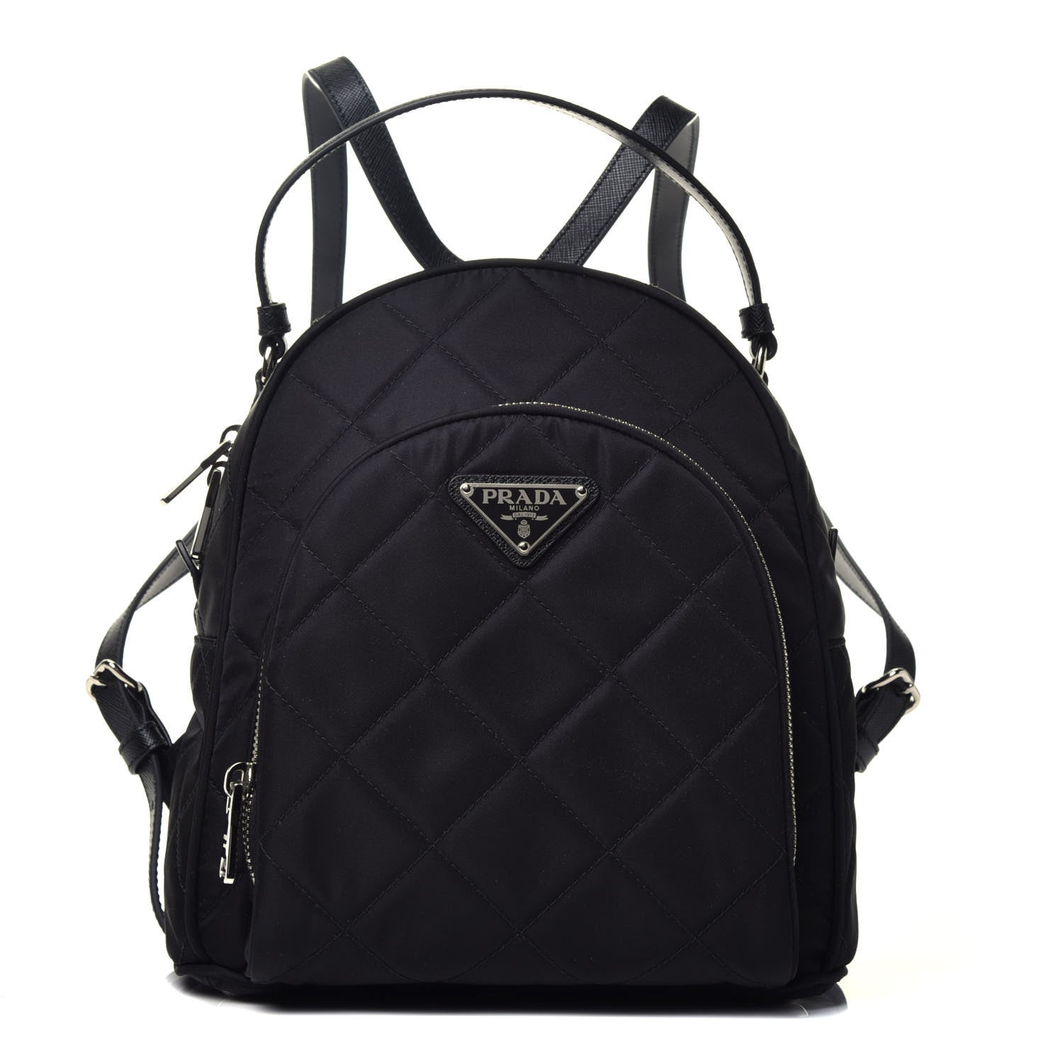 Prada Nylon Tessuto Impuntu Quilted Backpack Black 1 of 9
