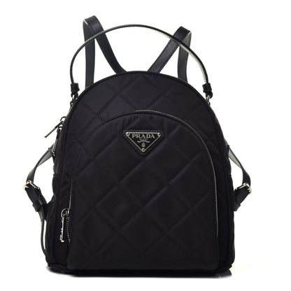 Prada Nylon Tessuto Impuntu Quilted Backpack Black 1 of 9