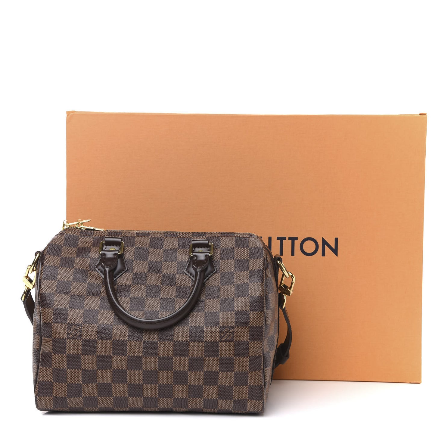 Damier Ebene Speedy Bandouliere 25