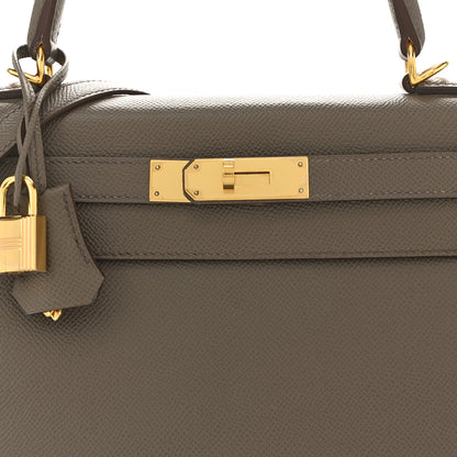 Hermes Epsom Kelly Sellier 28 Etain 8 of 18
