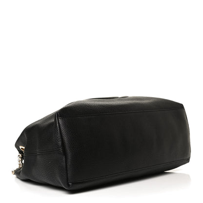 Gucci Pebbled Calfskin Medium Soho Chain Shoulder Bag Black 4 of 11