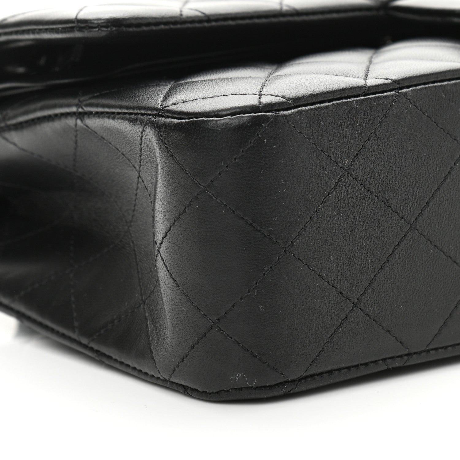 Chanel Lambskin Quilted Medium Double Flap So Black 9 of 10