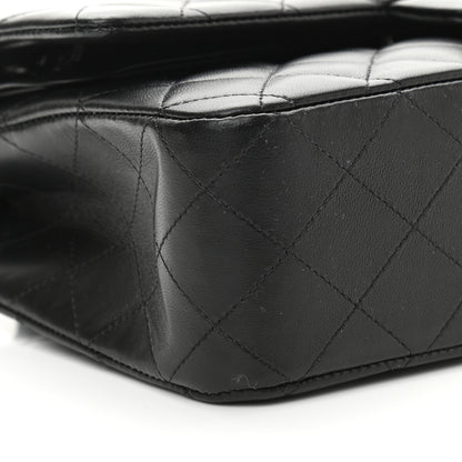 Chanel Lambskin Quilted Medium Double Flap So Black 9 of 10
