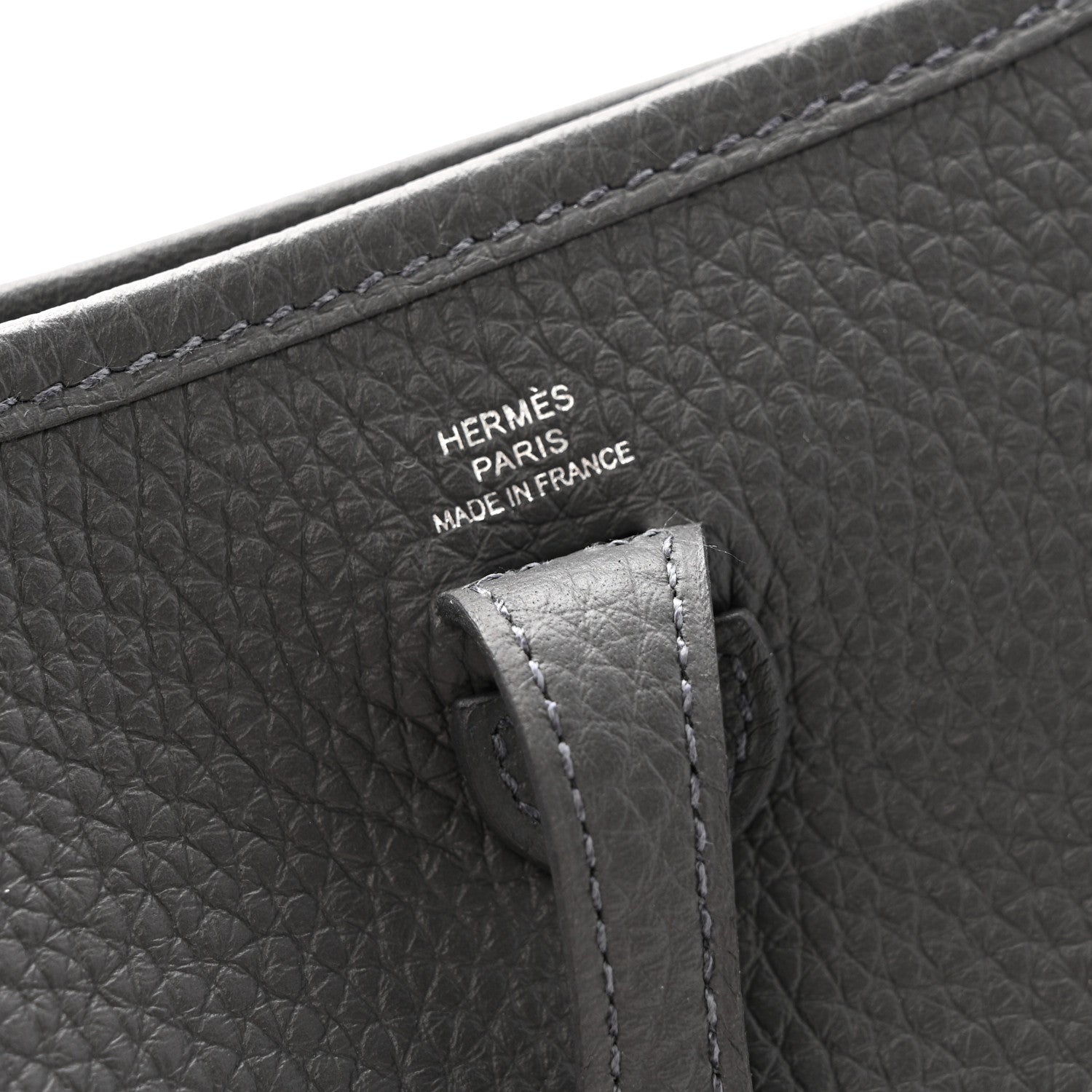 Hermes Taurillon Clemence Evelyne TPM Ardoise 6 of 11