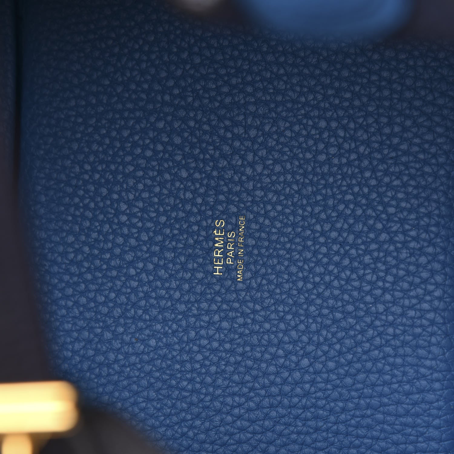 Hermes Taurillon Clemence Casaque Picotin Lock 18 PM Blue Nuit Black Bleu Frida 6 of 12