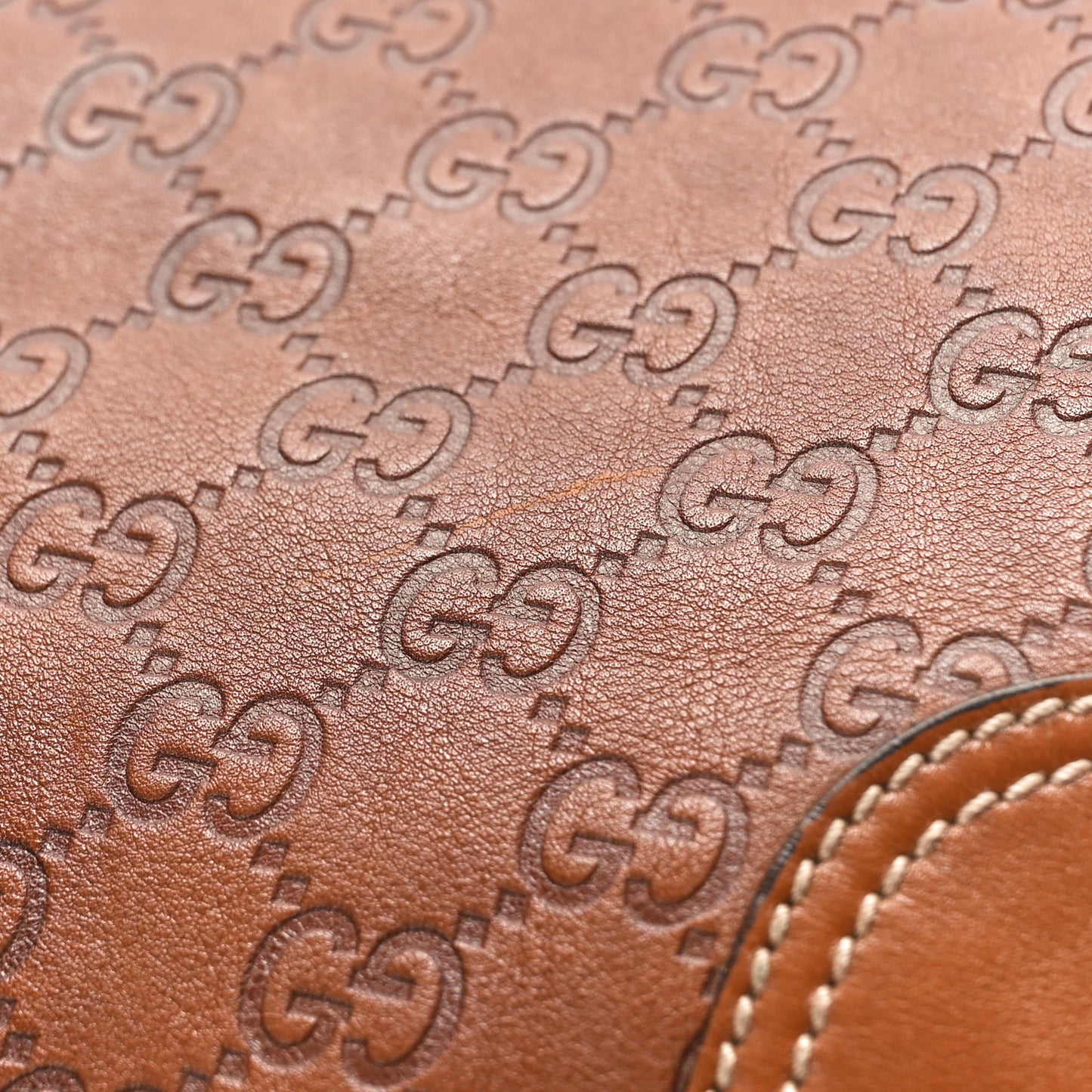 Guccissima Large Princy Hobo Brown
