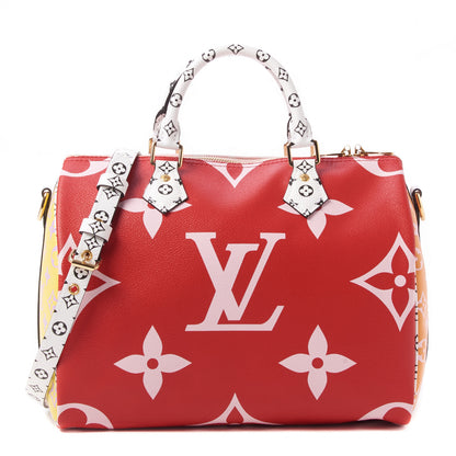 Louis Vuitton Monogram Giant Speedy Bandouliere 30 Rouge 1 of 8