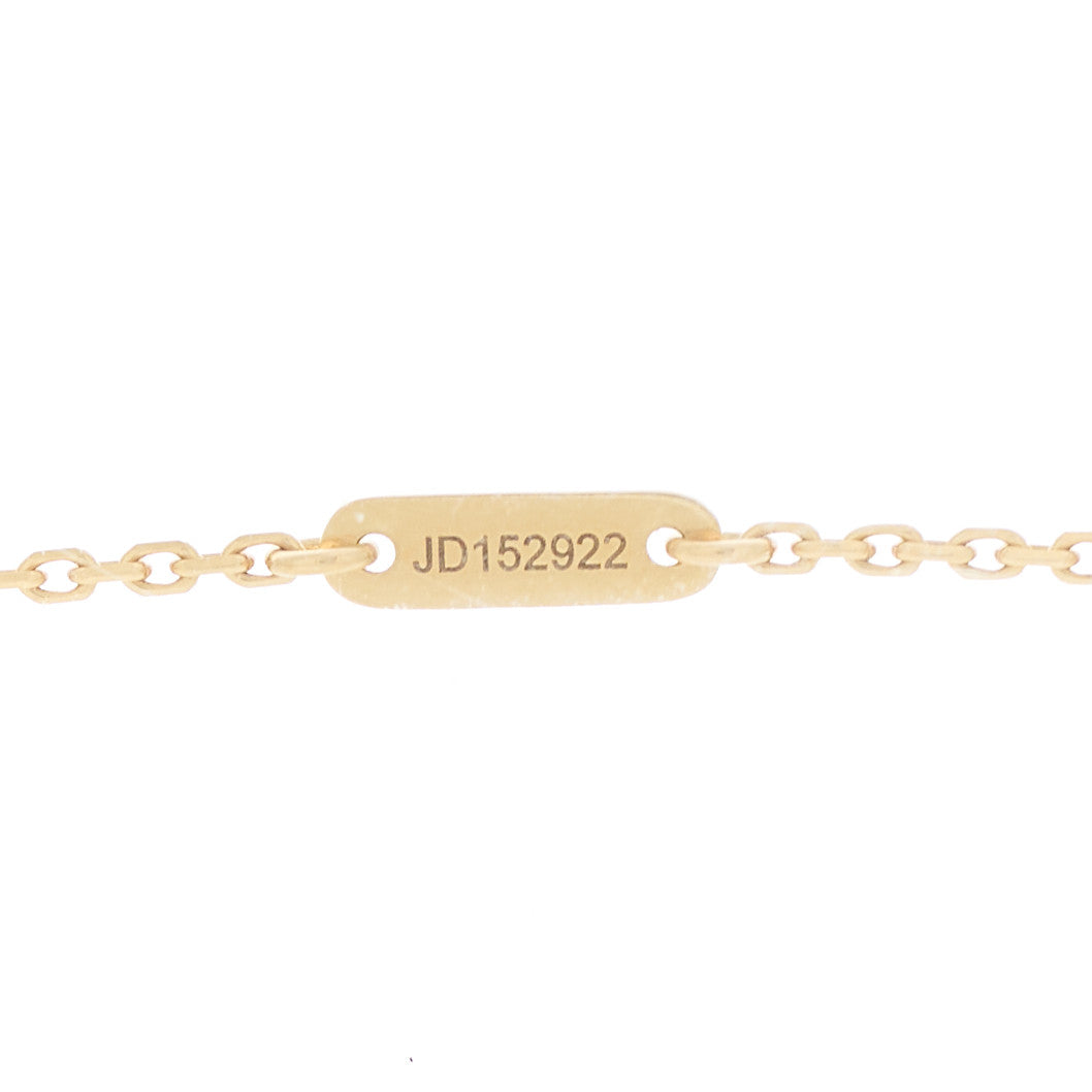 18K Yellow Gold Mother of Pearl Sweet Alhambra Pendant Necklace