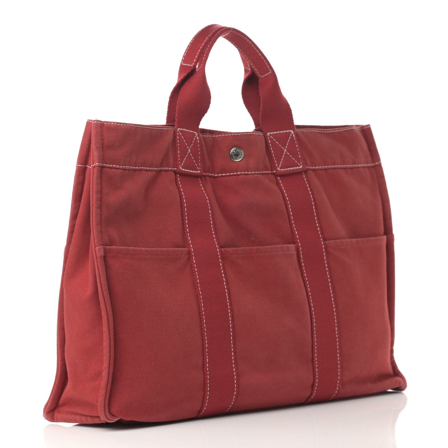 Canvas Herline Tote MM Red