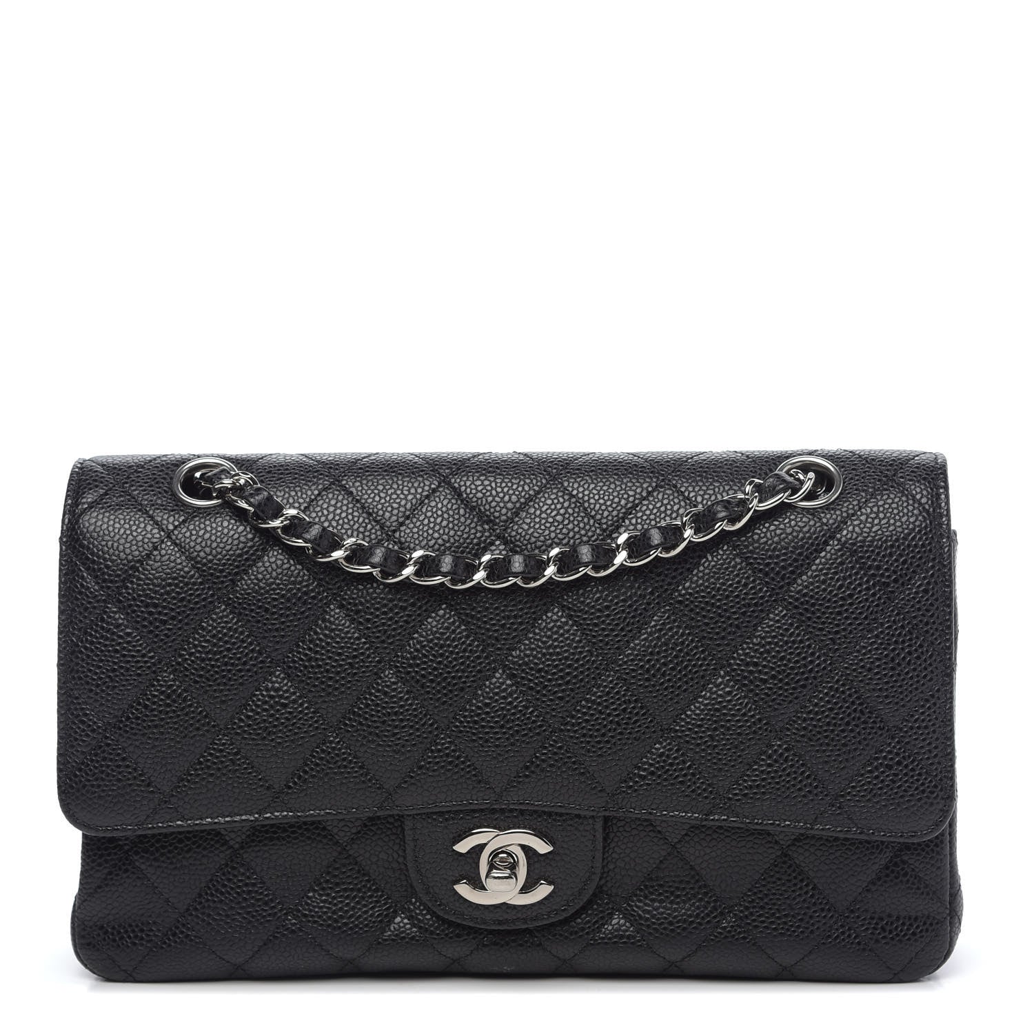 Chanel Caviar Quilted Medium Double Flap Black 1 of 11