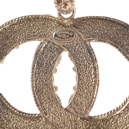 Chanel Crystal Pearl CC Chain Short Necklace Gold 6 of 6