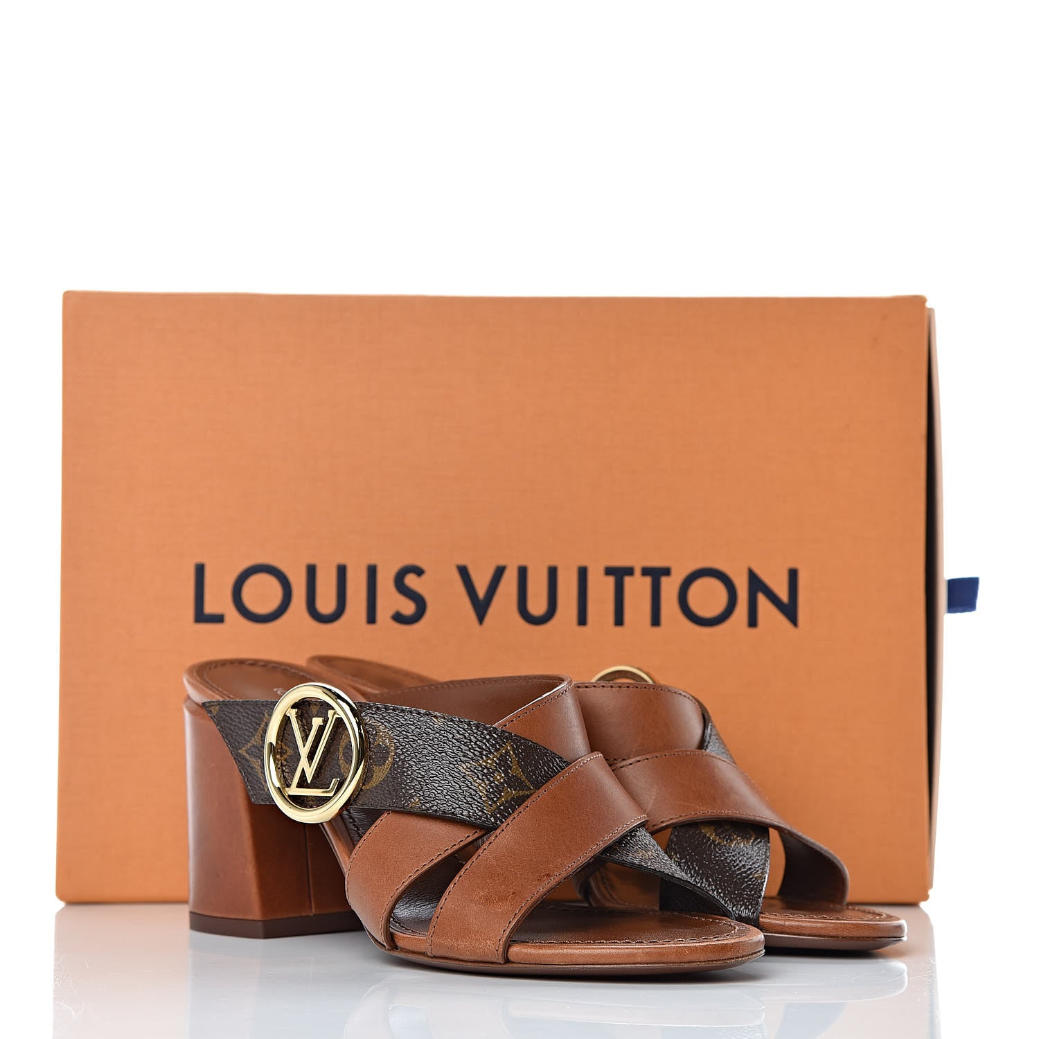 Louis Vuitton Monogram Horizon Mules 36.5 Cognac Brown 10 of 10
