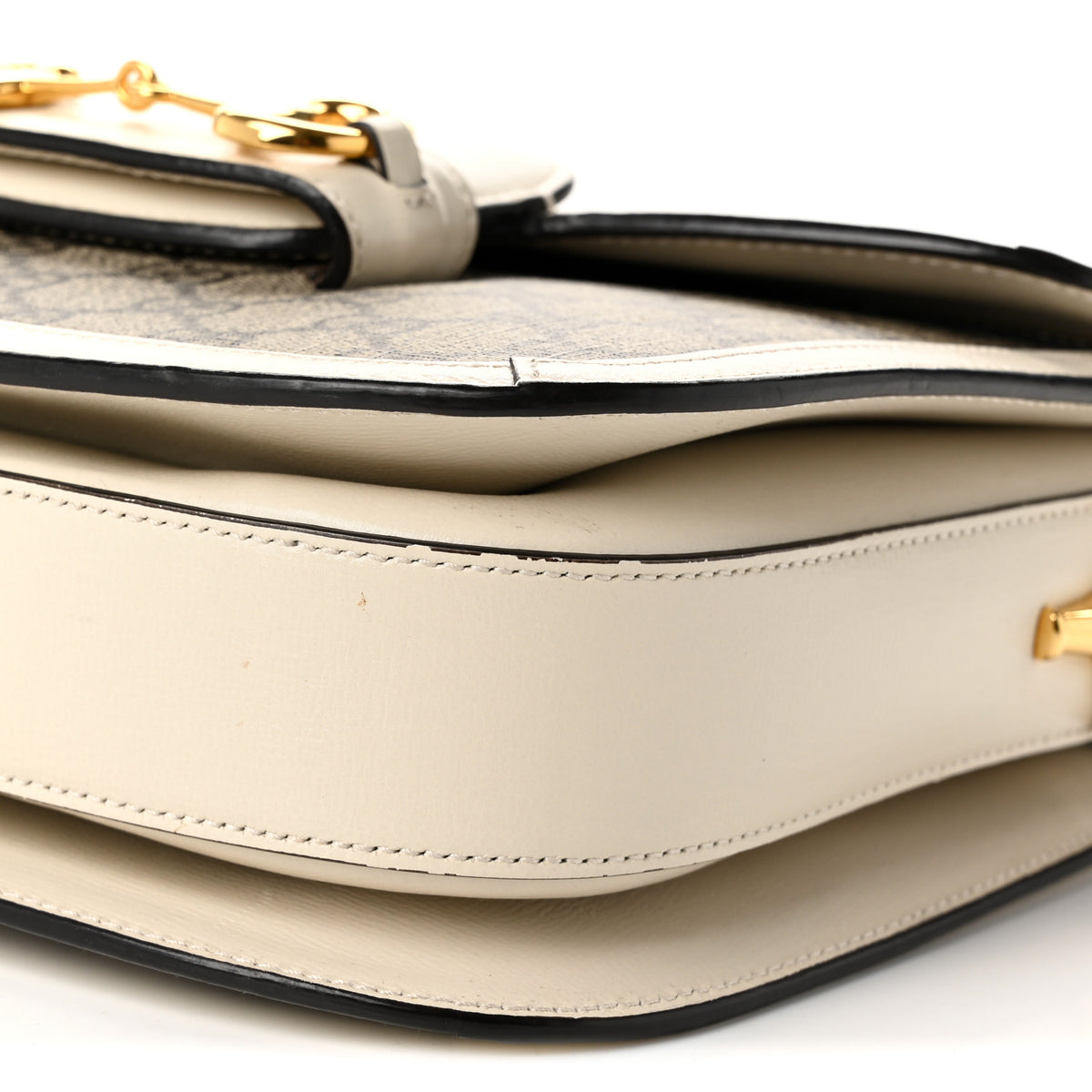 Gucci GG Supreme Monogram Horsebit 1955 Shoulder Bag Beige Mystic White 19 of 19