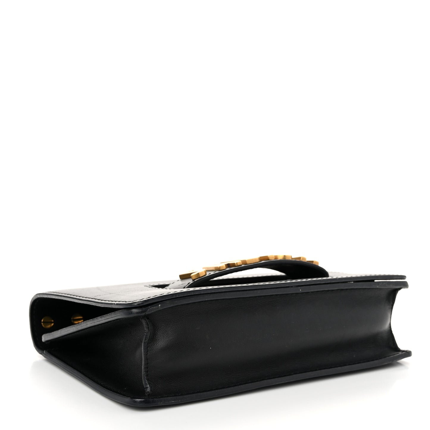 Calfskin J'Adior Chain Flap Bag Black