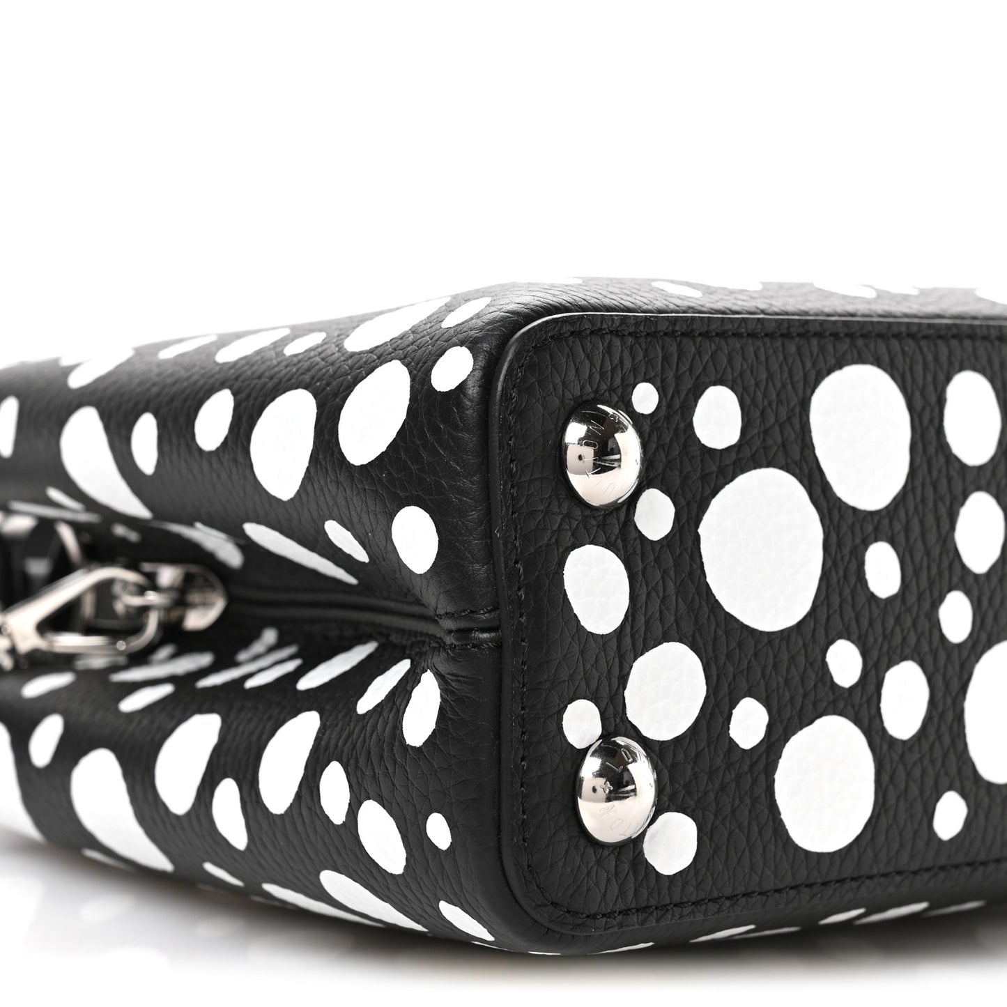 LV X YK Taurillon Capucines BB Black White