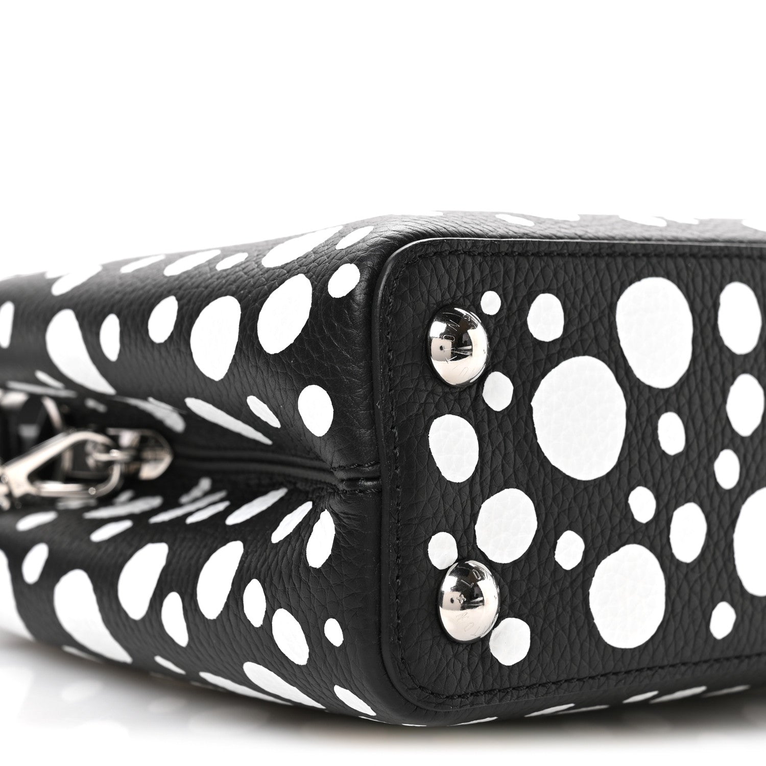 Louis Vuitton LV X YK Taurillon Capucines BB Black White 9 of 10