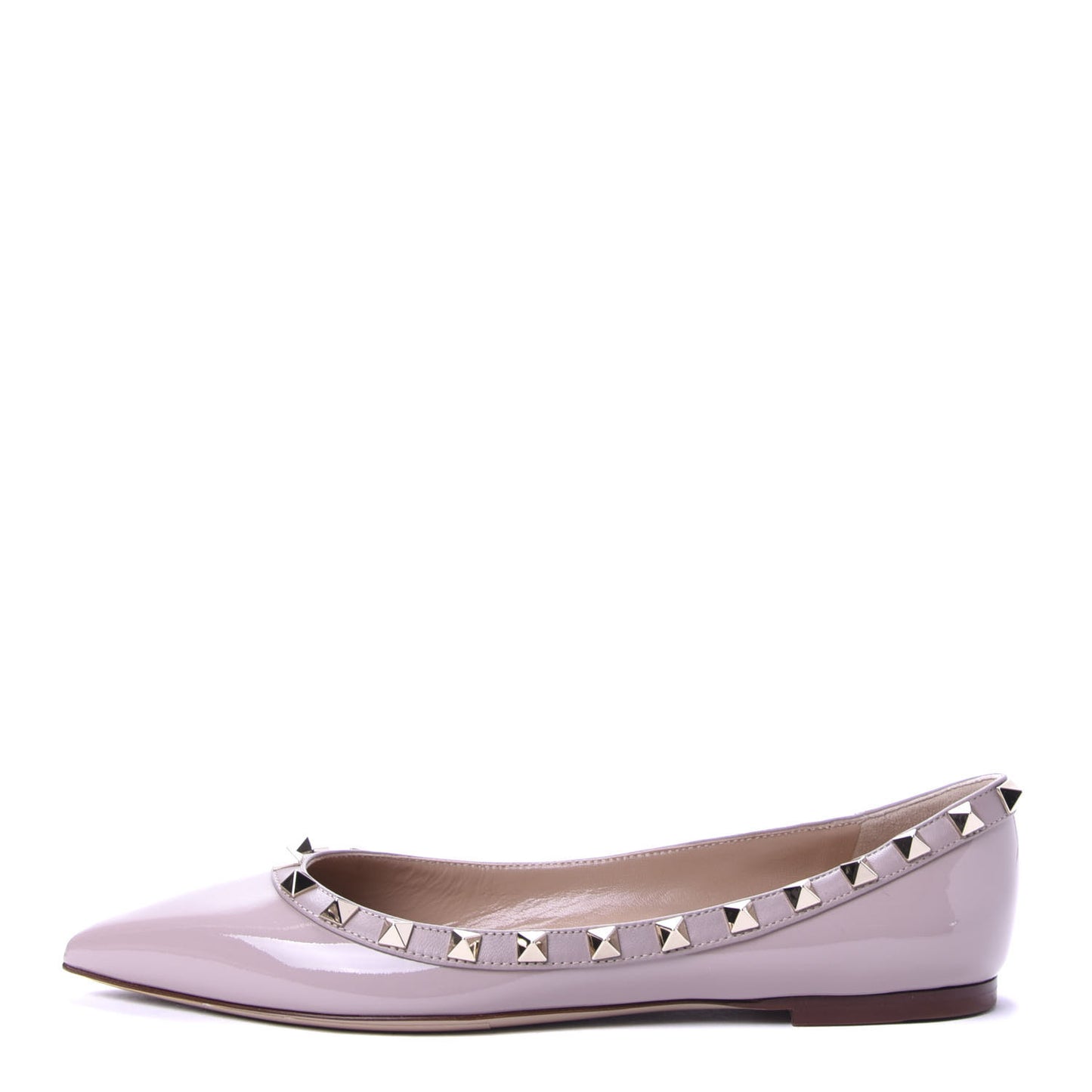 Patent Rockstud Ballerina Flats 37 Poudre