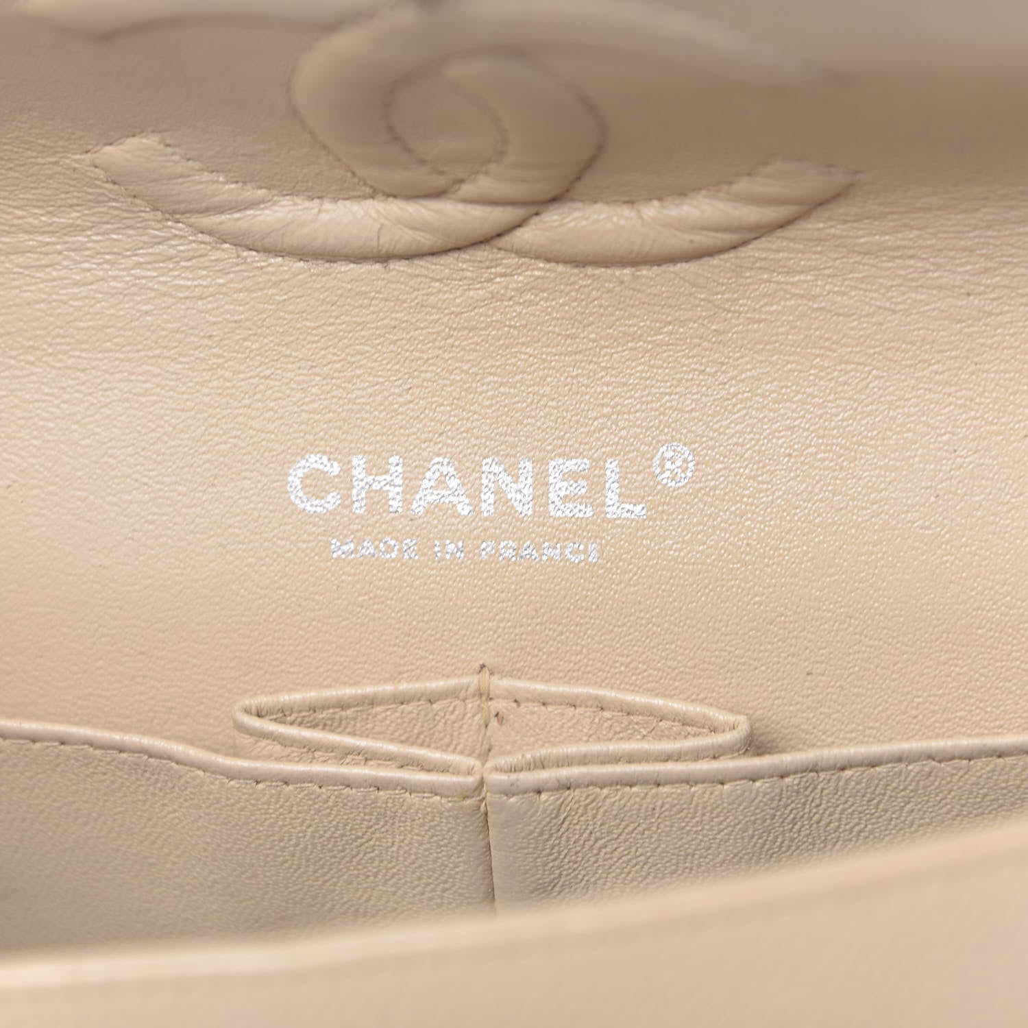 Chanel Caviar Quilted Medium Double Flap Beige Clair 6 of 13