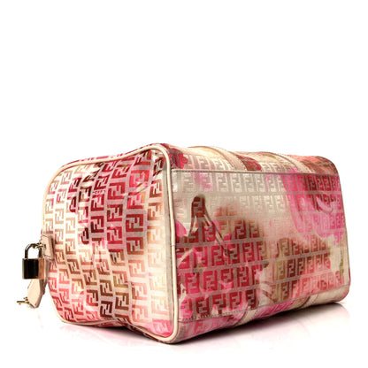 Fendi Patent Zucchino Vitello Floral Forever Boston White Multicolor Crema 3 of 4