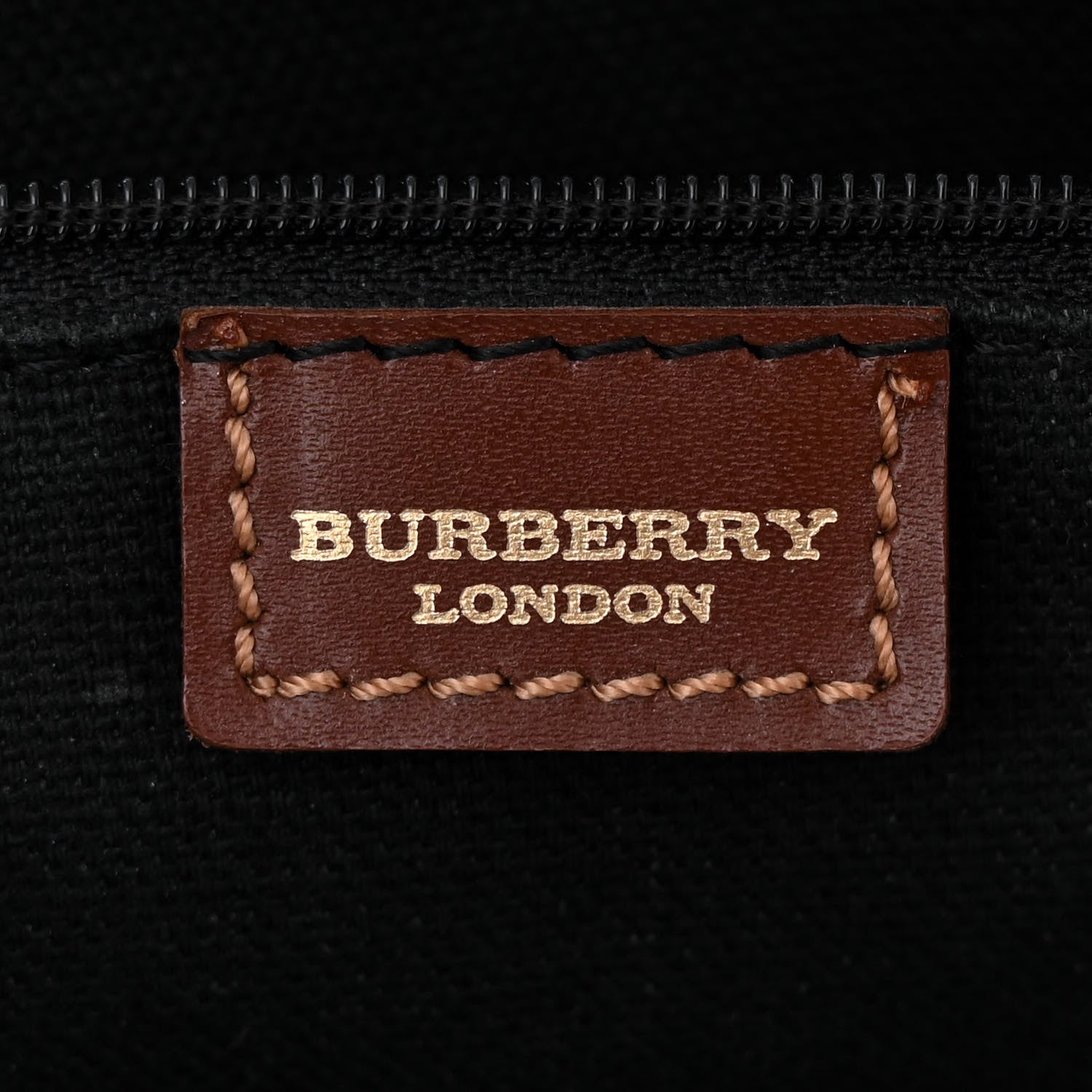 Burberry Haymarket Check Tote Brown 6 of 10