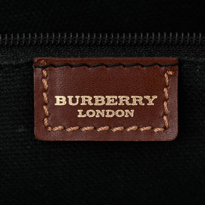 Burberry Haymarket Check Tote Brown 6 of 10