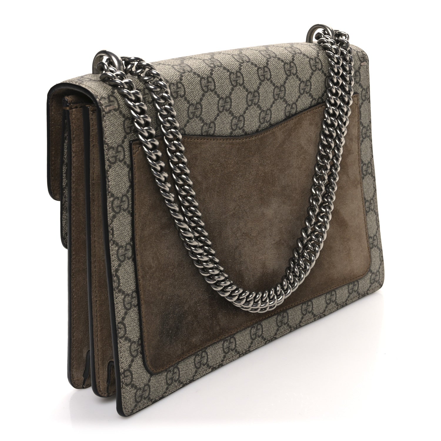 Gucci GG Supreme Monogram Medium Dionysus Shoulder Bag Taupe 3 of 10