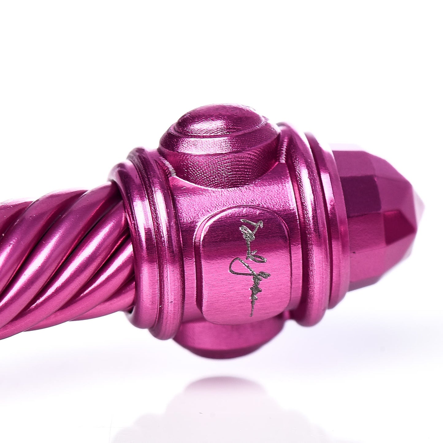 Aluminum 5mm Renaissance Bracelet Dark Pink