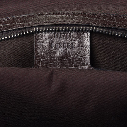 Gucci Monogram Bamboo Bullet Bag Dark Brown 7 of 9