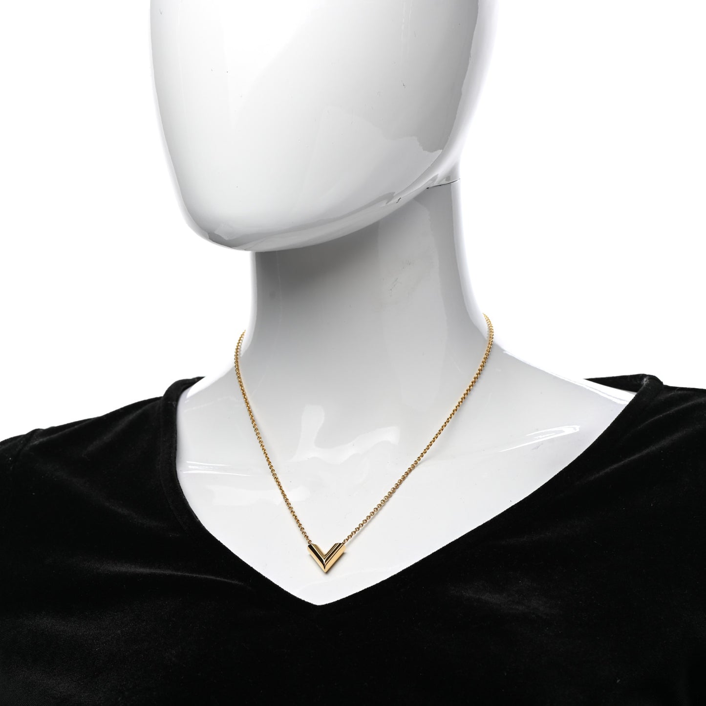 Essential V Necklace Gold