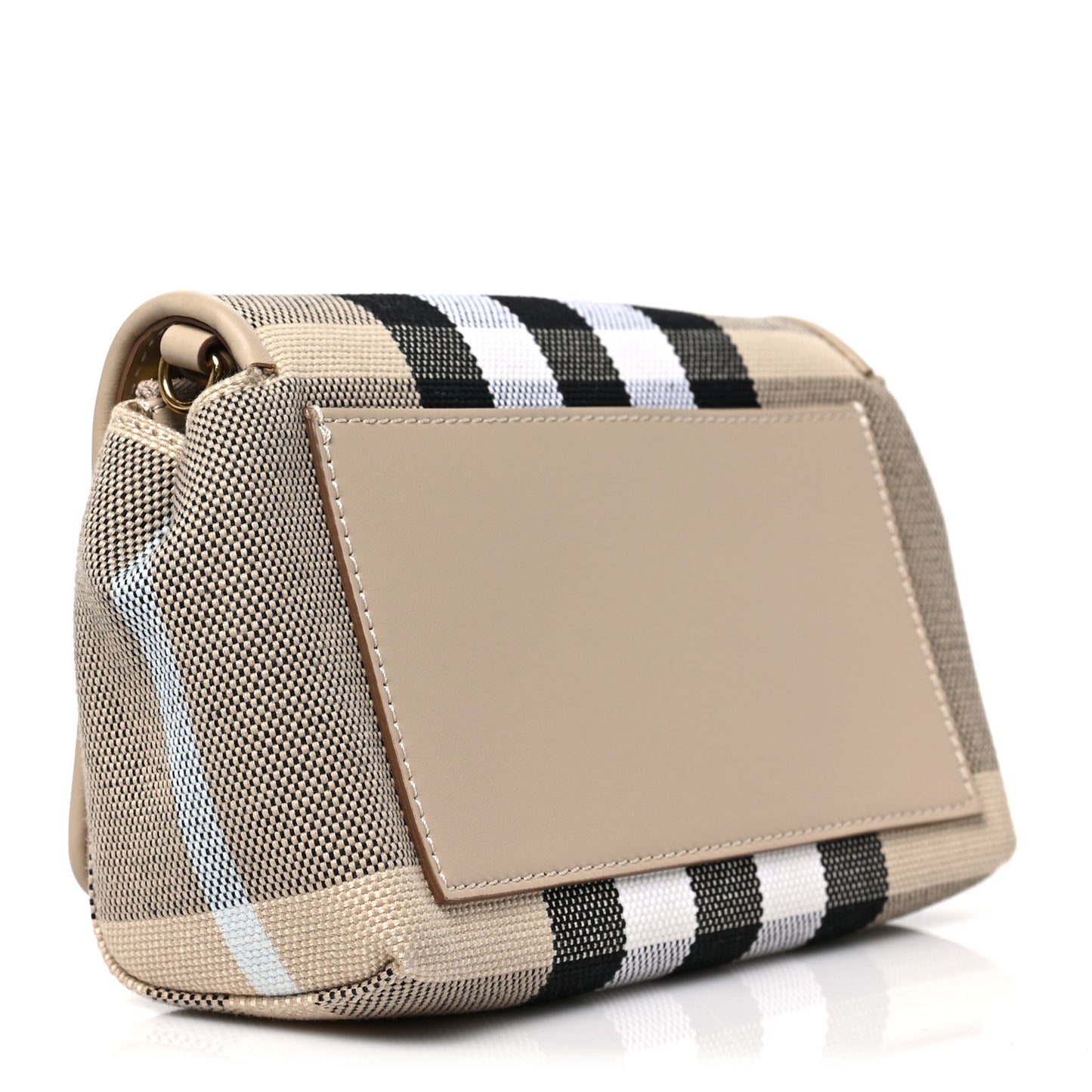 Canvas Check Hackberry Crossbody Bag Soft Fawn
